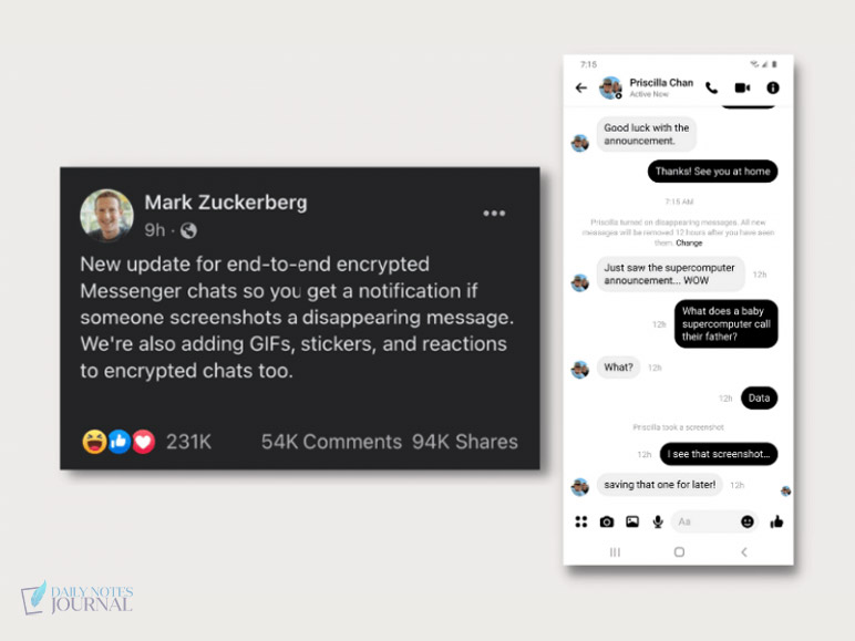 What Types Of Screenshots Does Facebook Send Notifications For?  