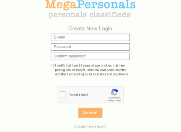 Creating Your Mega Personal Account
